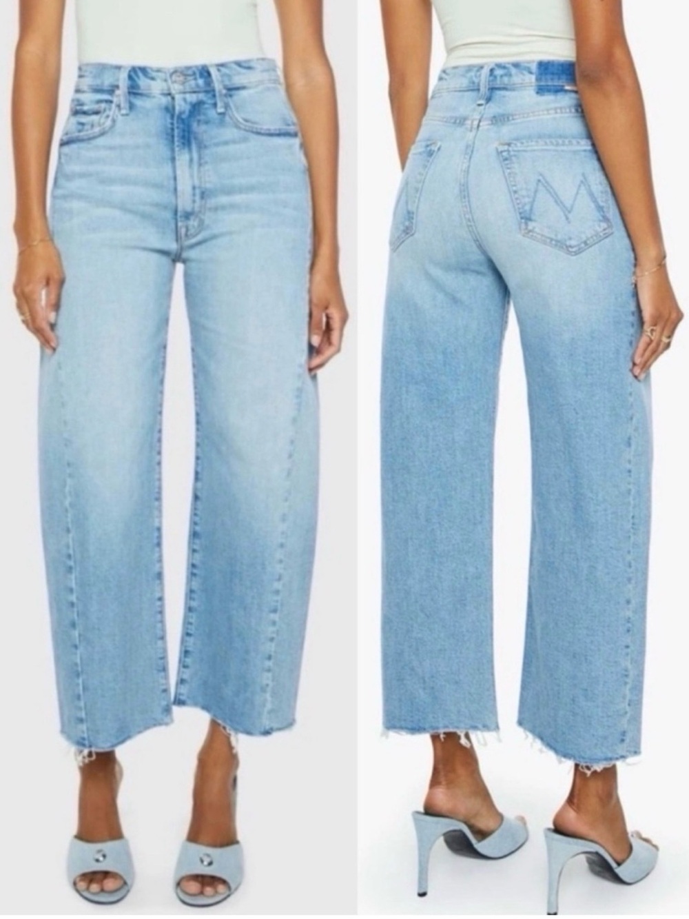 MOTHER SUPERIOR Jeans Half-Pipe Ankle This Is How I Roll Blue Size 25 - Picture 8 of 13